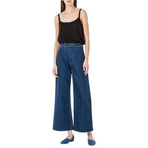 Creatures of Comfort High Waisted Wide Leg Jeans